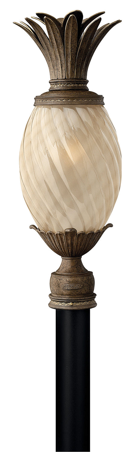 Plantation LED Post Top or Pier Mount Lantern in Pearl Bronze