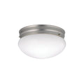 Ceiling Space Two Light Flush Mount in Brushed Nickel