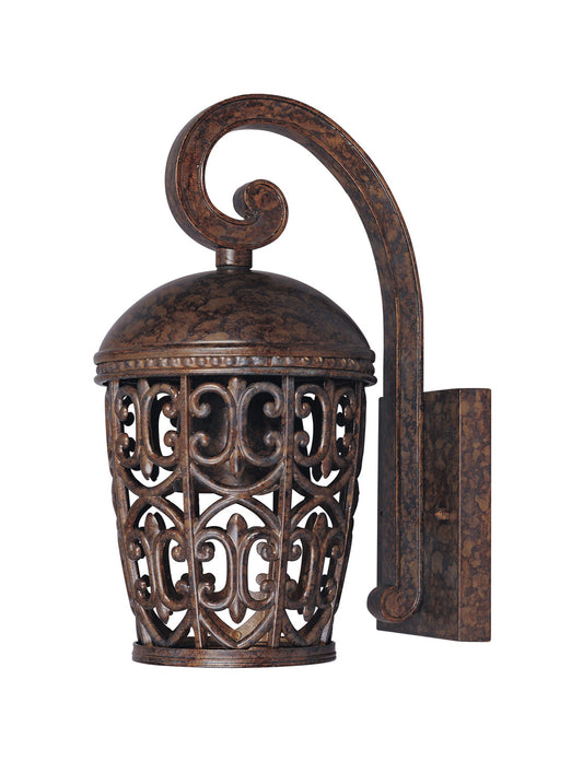 Amherst One Light Wall Lantern in Burnt Umber