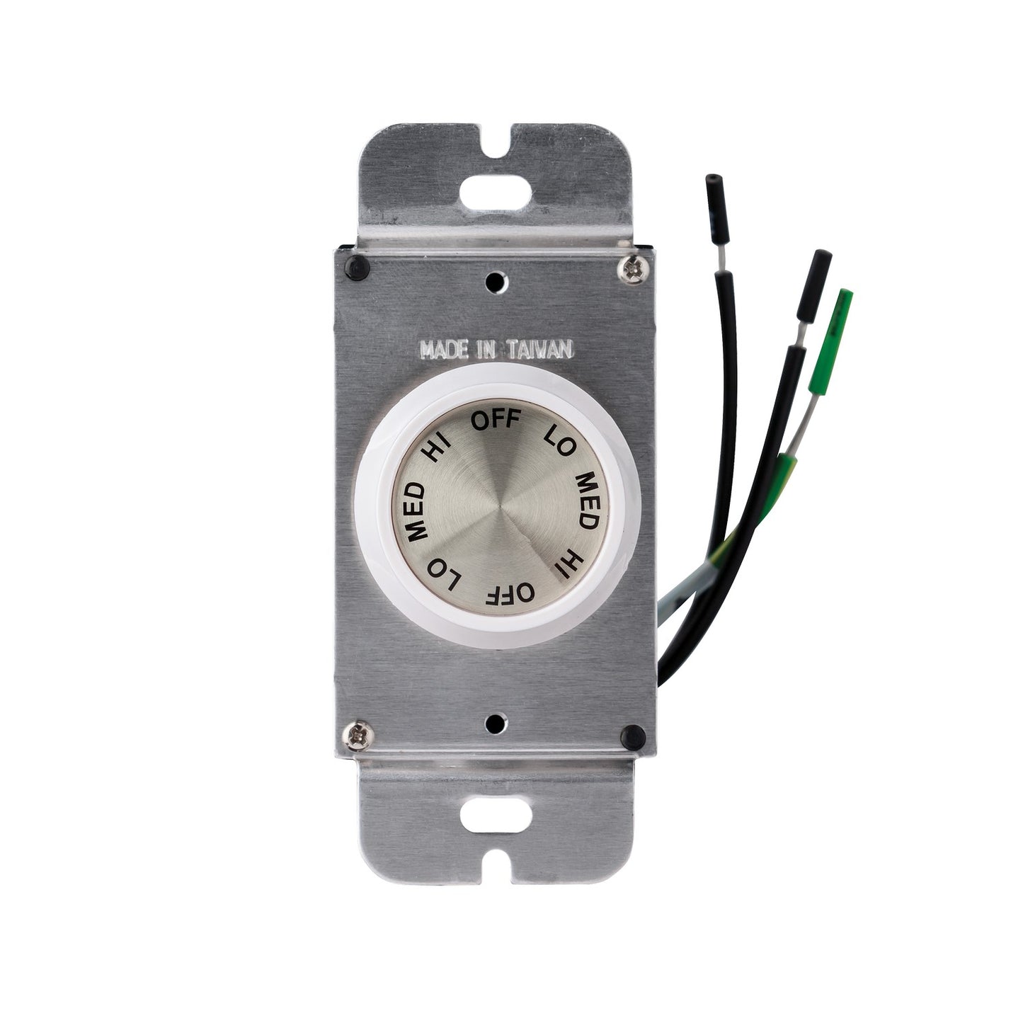 Universal 3 Speed Rotary Wall Control in White