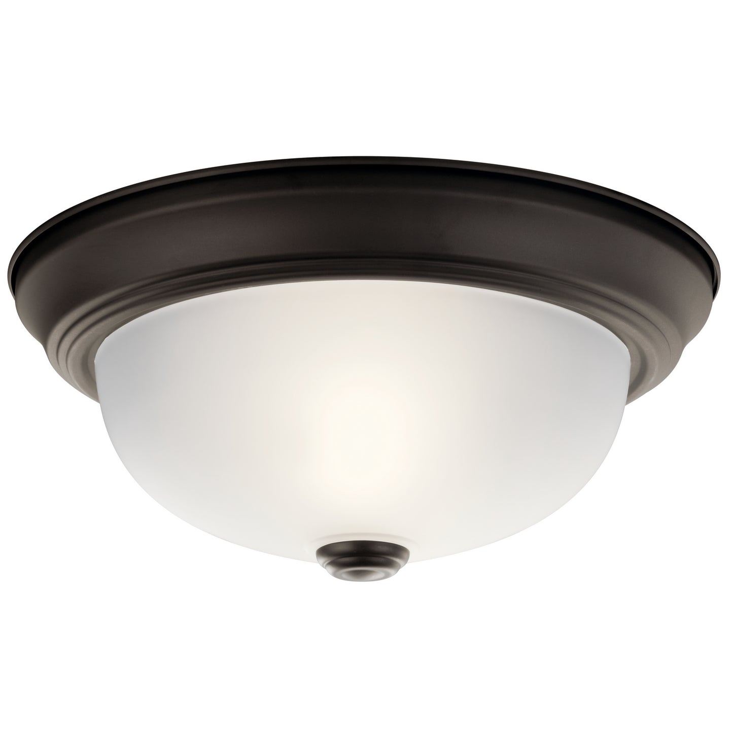 Two Light Flush Mount in Olde Bronze