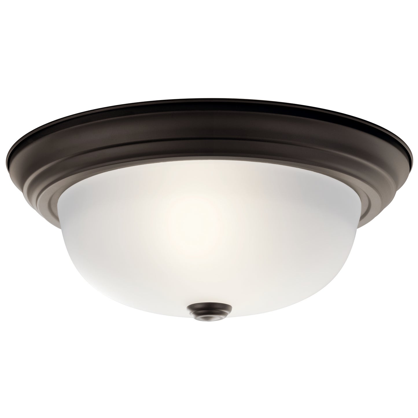 Two Light Flush Mount in Olde Bronze