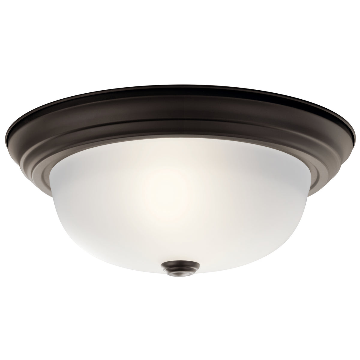 Two Light Flush Mount in Olde Bronze