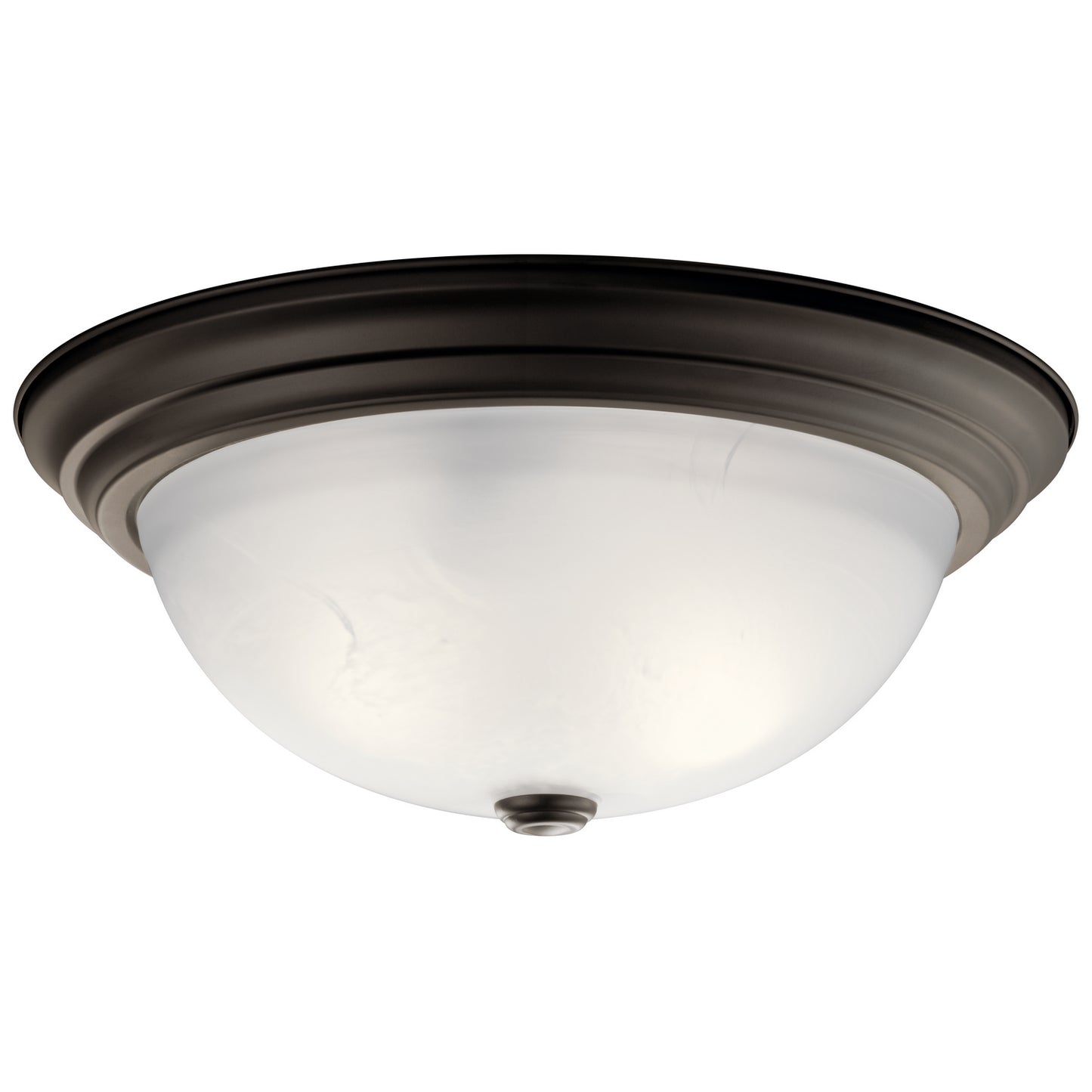Three Light Flush Mount in Olde Bronze