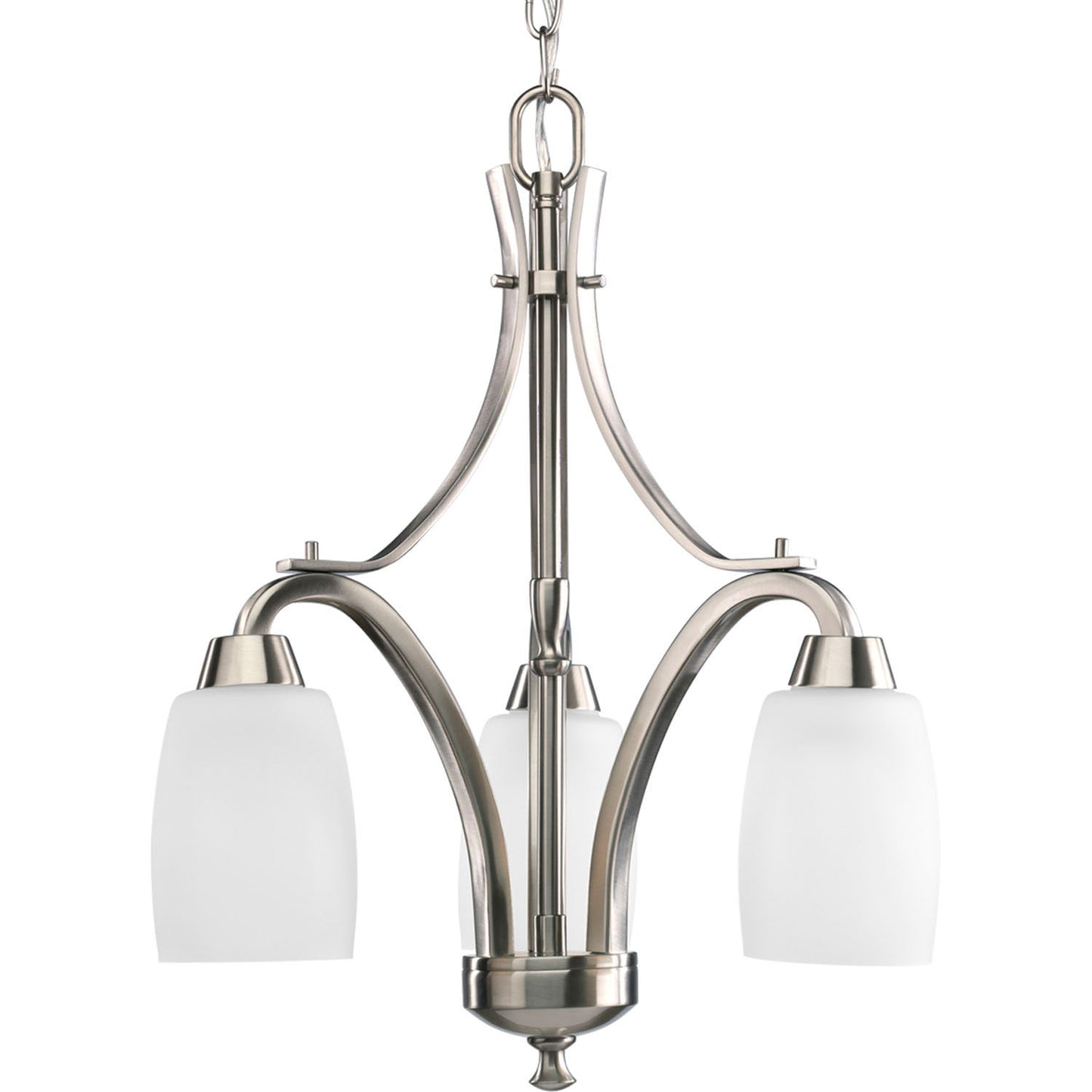 Wisten Three Light Chandelier in Brushed Nickel