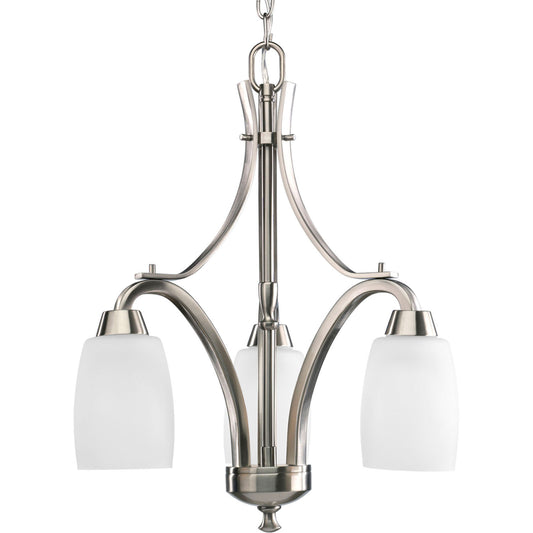 Wisten Three Light Chandelier in Brushed Nickel