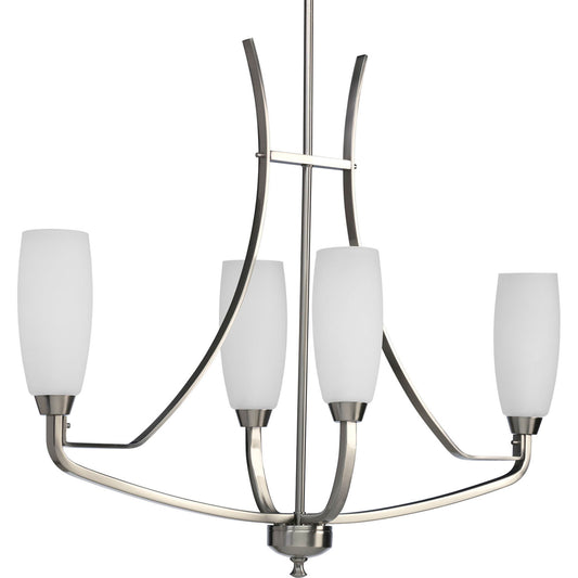 Wisten Four Light Chandelier in Brushed Nickel