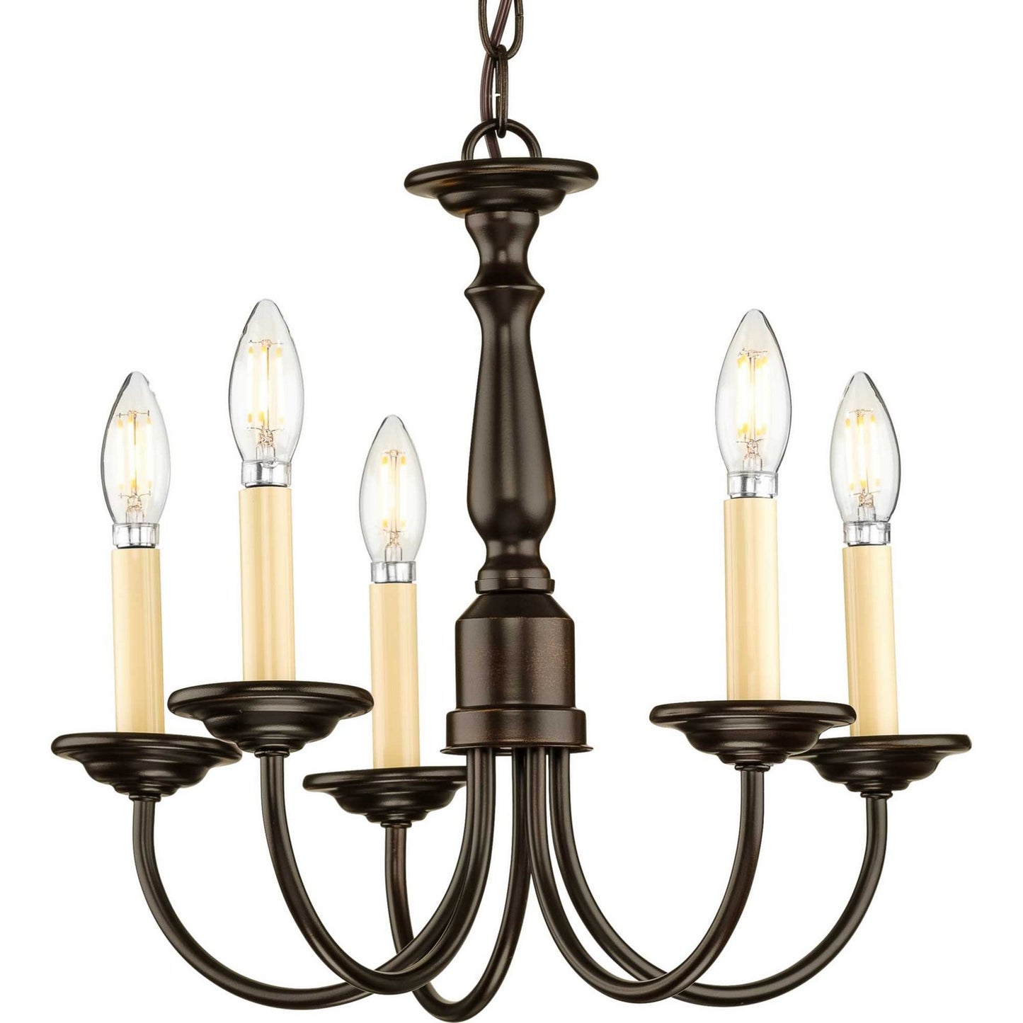 Progress Lighting - P4009-20 - Five Light Chandelier - Five Light - Antique Bronze