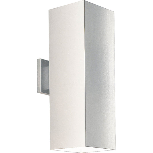 Square Two Light Wall Lantern in White