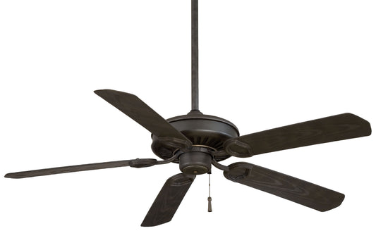 Sundowner 54" Ceiling Fan in Black Iron With Aged Iron