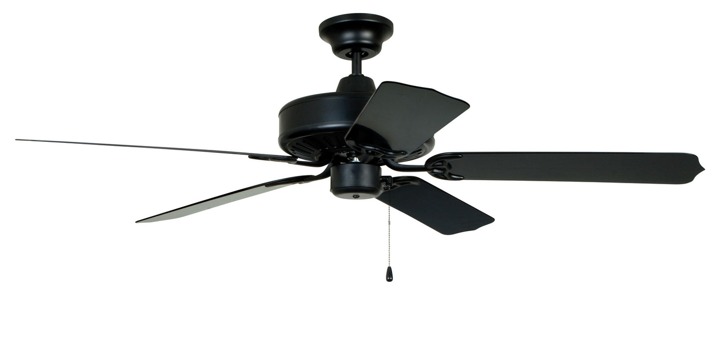 Enduro Plastic 52" Ceiling Fan in Matte Black