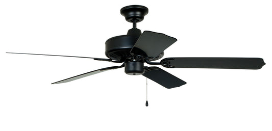 Enduro Plastic 52" Ceiling Fan in Matte Black