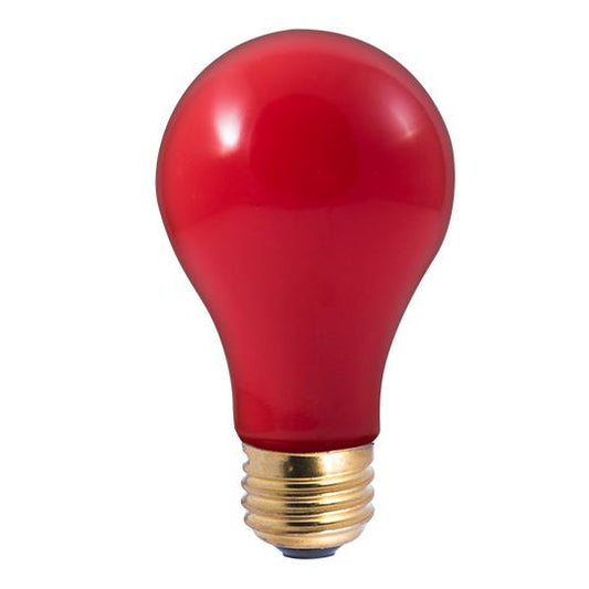 25W A19 PARTY BULB CERAMIC RED E26 120V