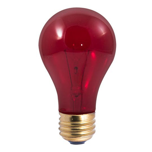 25W A19 PARTY BULB TRANSPARENT RED E26 120V