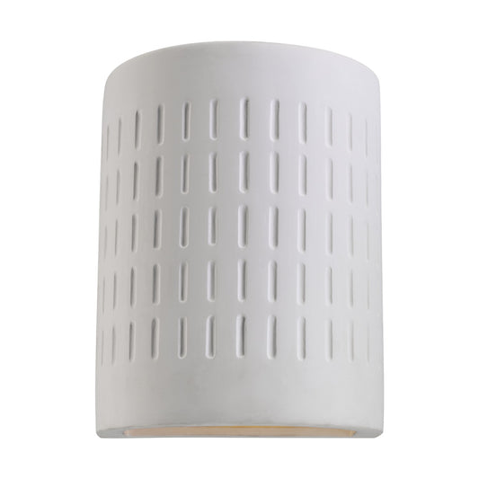 Paintable Ceramic Sconces One Light Outdoor Wall Lantern in Unfinished Ceramic