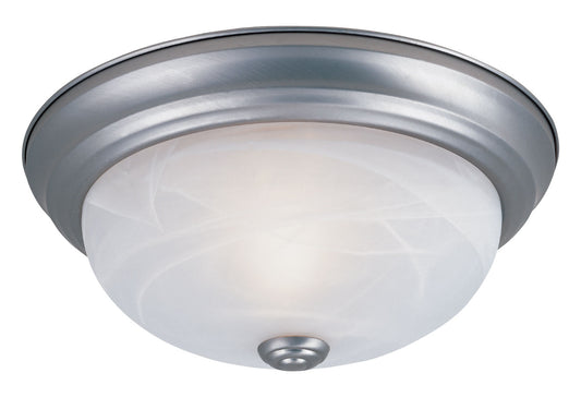 Decorative Flushmount Three Light Flushmount in Pewter