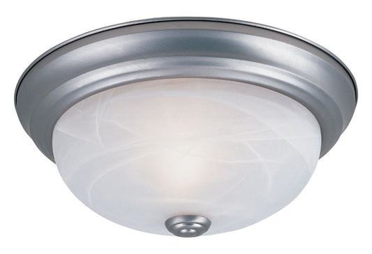 Decorative Flushmount Two Light Flushmount in Pewter