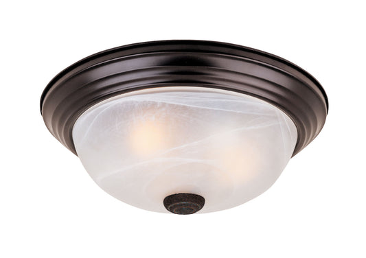 Decorative Flushmount Two Light Flushmount in Oil Rubbed Bronze