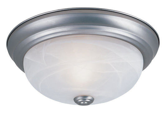 Decorative Flushmount Two Light Flushmount in Pewter