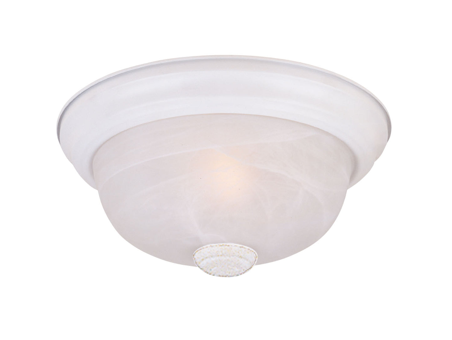 Decorative Flushmount Two Light Flushmount in White