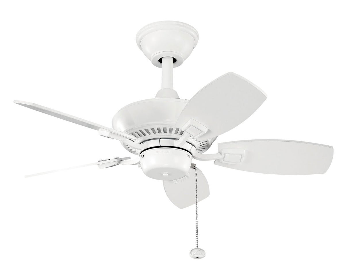 Canfield 30"Ceiling Fan in White