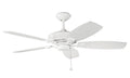 Canfield 52"Ceiling Fan in White