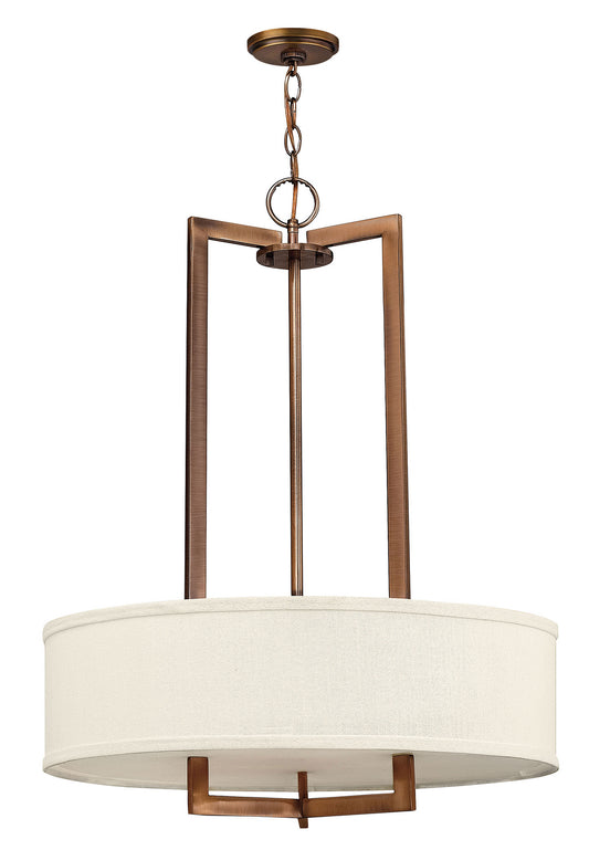Hampton LED Chandelier in Brushed Bronze