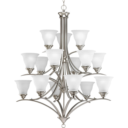 Trinity 15 Light Chandelier in Brushed Nickel