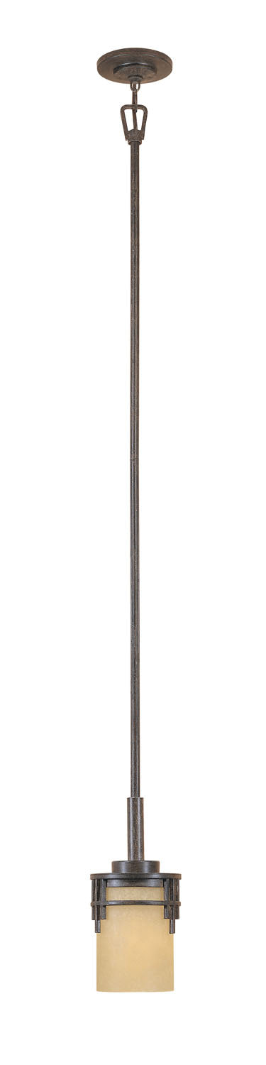Mission Ridge One Light Mini Pendant in Warm Mahogany