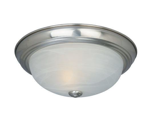 Decorative Flushmount Two Light Flushmount in Satin Platinum