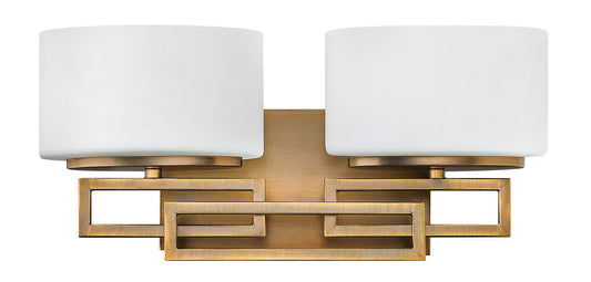 Lanza Two Light Vanity in Brushed Bronze