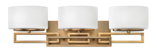 Lanza Three Light Vanity in Brushed Bronze