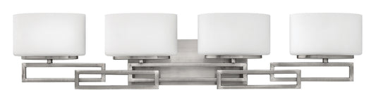 Lanza Four Light Vanity in Antique Nickel