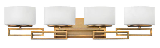 Lanza Four Light Vanity in Brushed Bronze