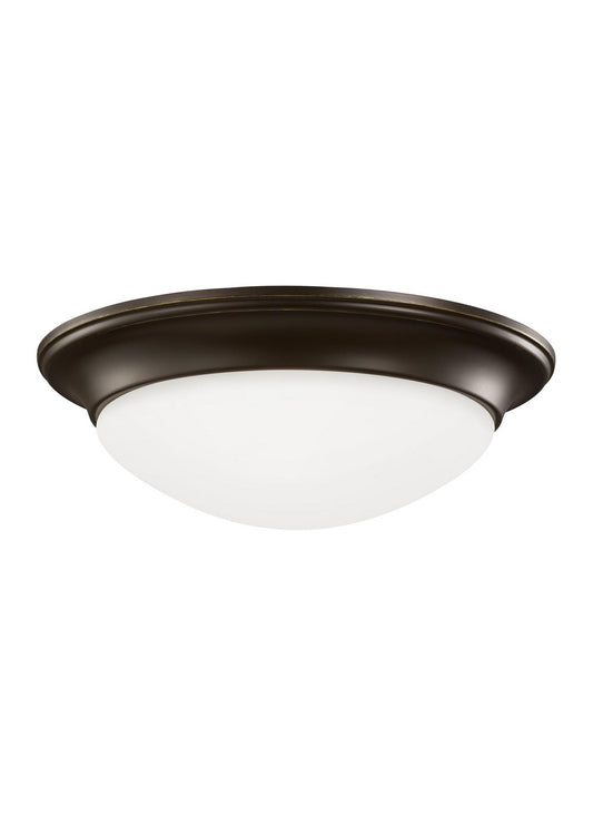 Nash Two Light Flush Mount in Bronze