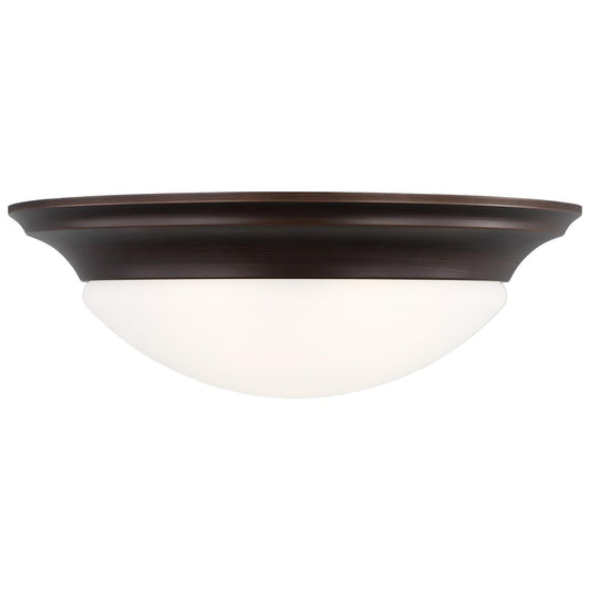 Nash Three Light Flush Mount in Bronze