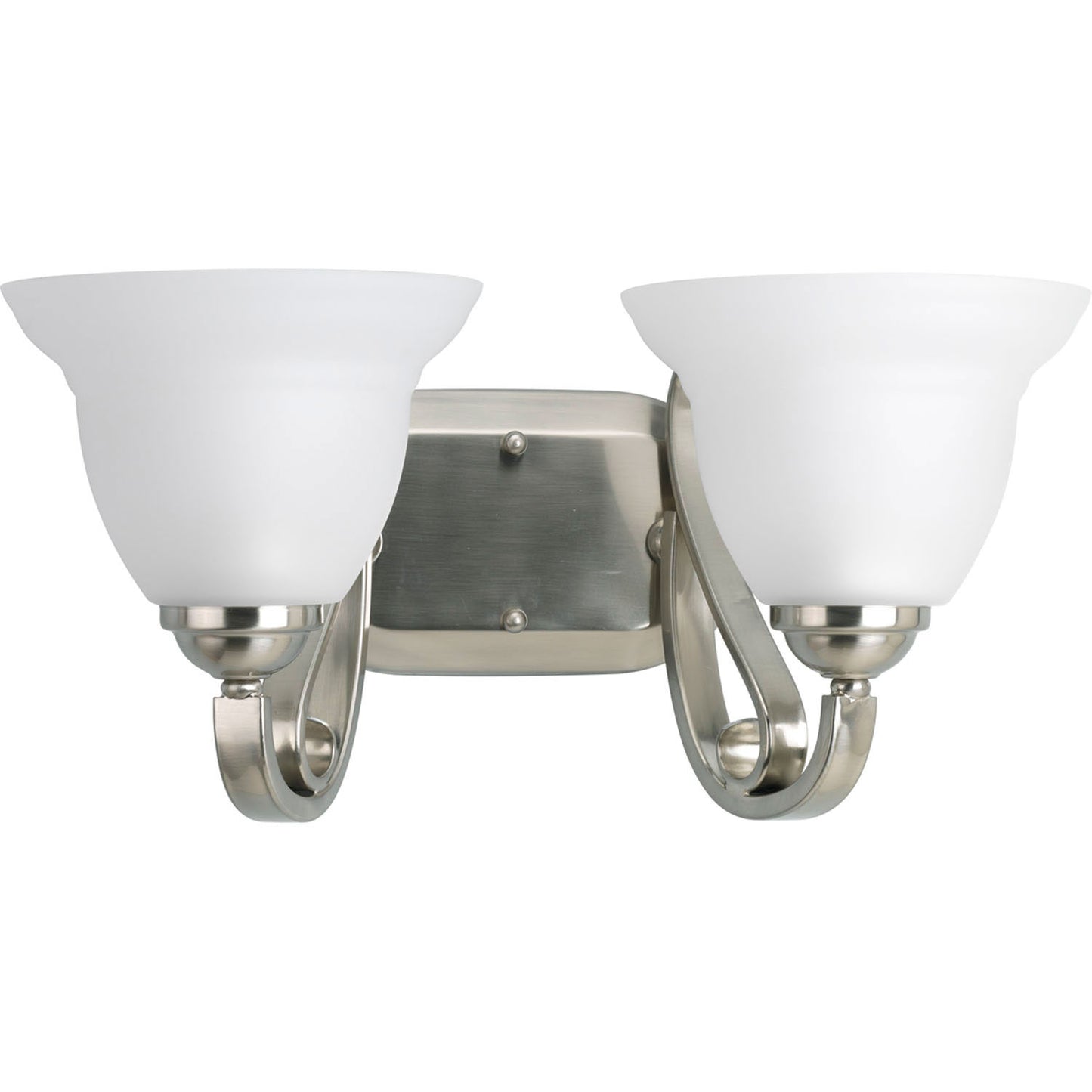 Torino Two Light Bath Bracket in Brushed Nickel