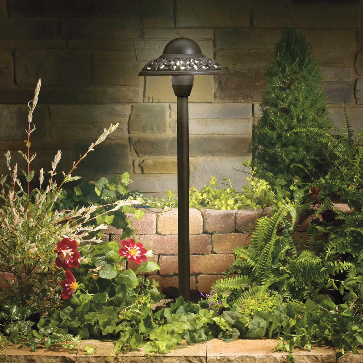 One Light Path & Spread in Textured Architectural Bronze