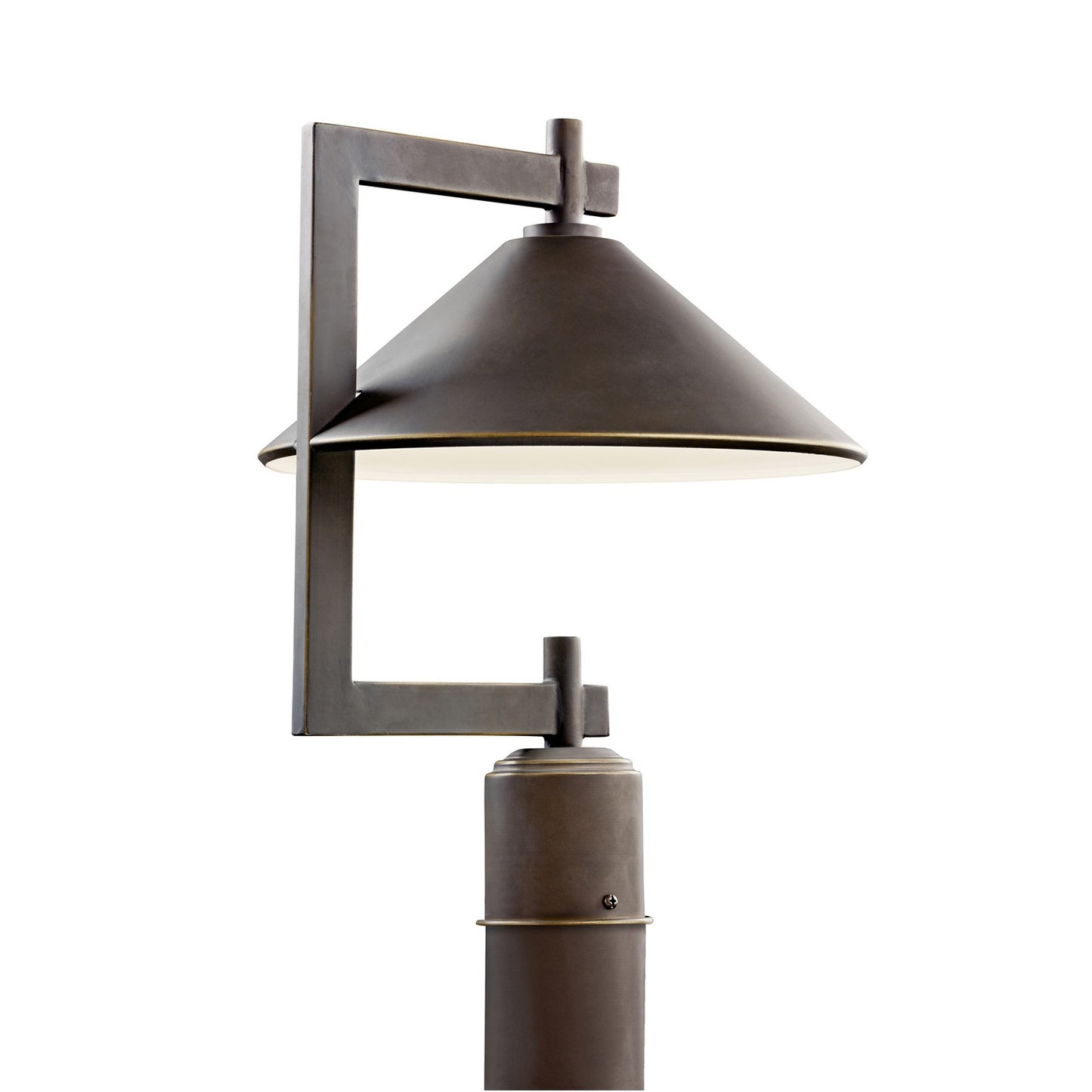 Ripley One Light Outdoor Post Mount in Olde Bronze