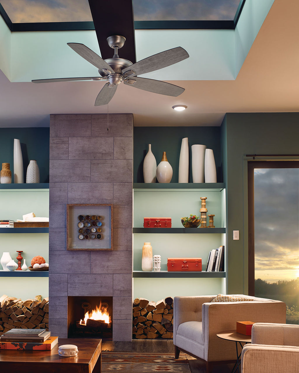 Kichler Downlight collection shown in a room setting