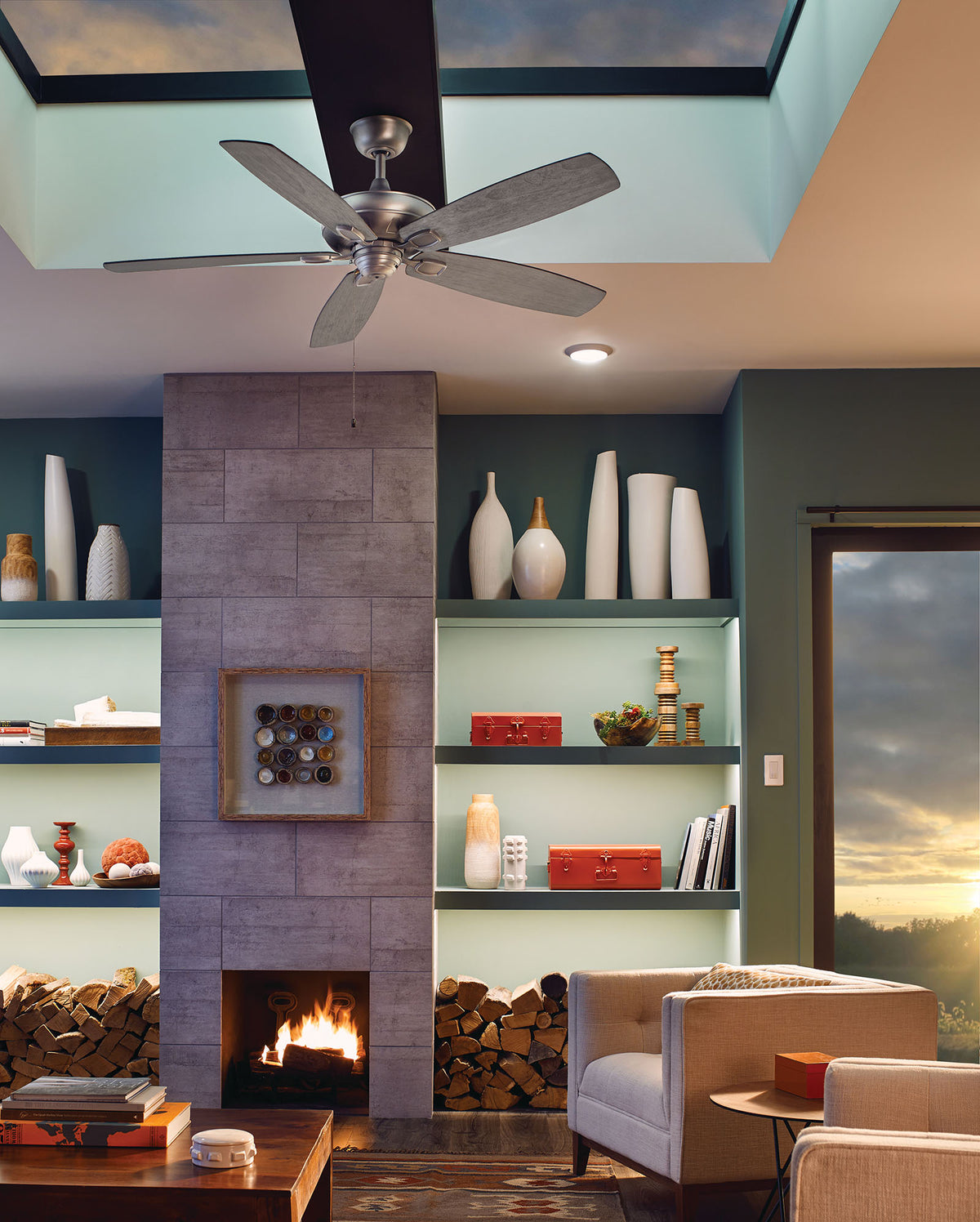 Kichler Downlight collection shown in a room setting