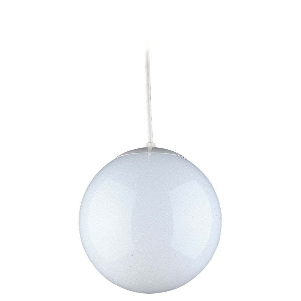 Leo - Hanging Globe One Light Pendant in White