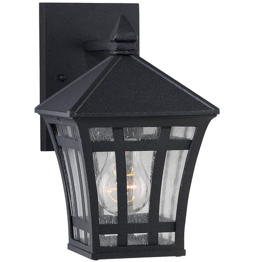 Herrington One Light Outdoor Wall Lantern in Black