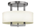 Hampton LED Semi-Flush Mount in Antique Nickel