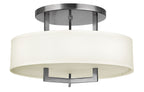 Hampton LED Semi-Flush Mount in Antique Nickel