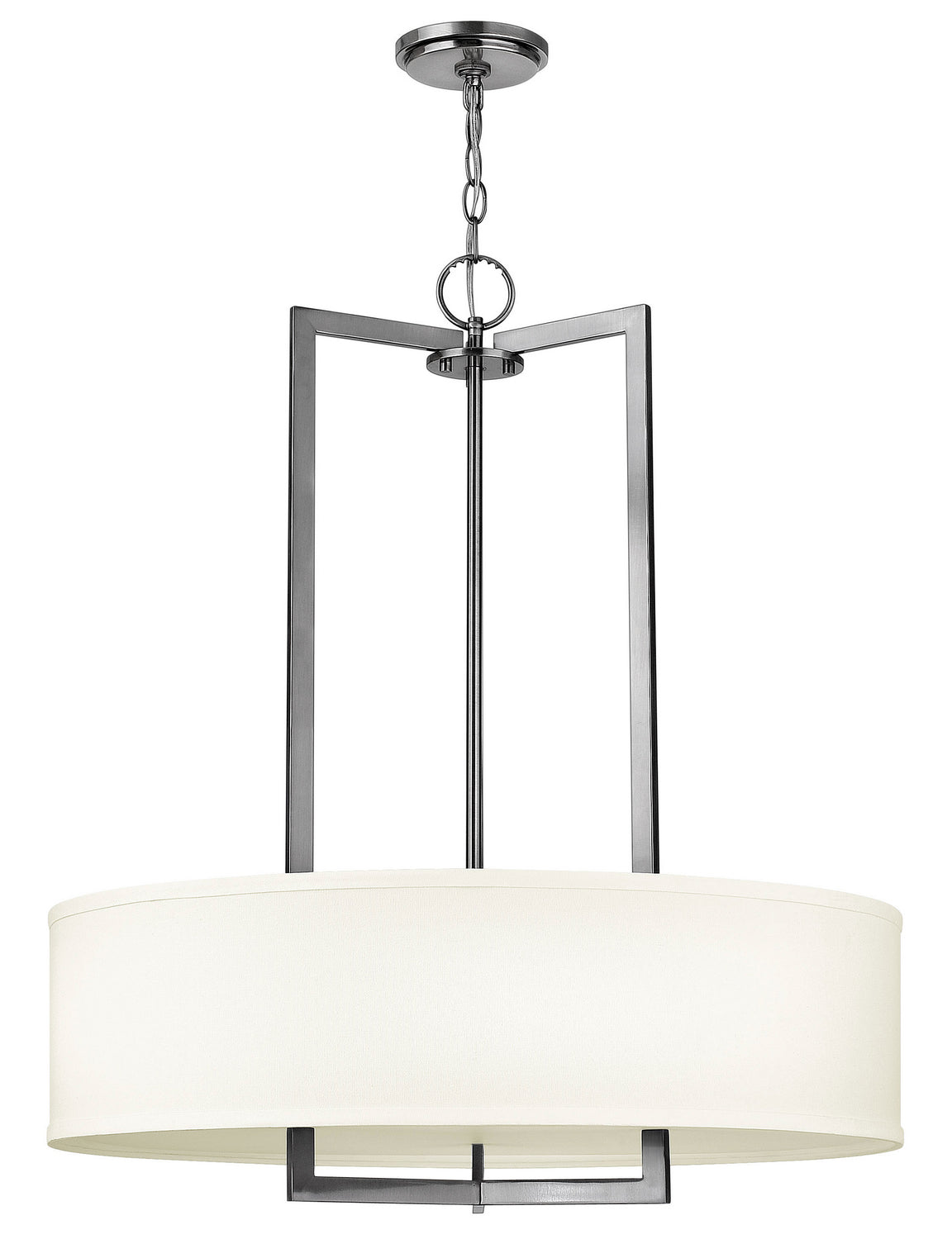 Hampton LED Chandelier in Antique Nickel
