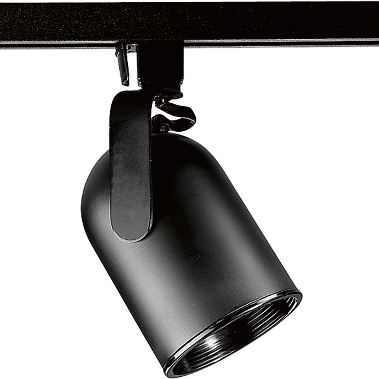 Track Head One Light Track Head in Black
