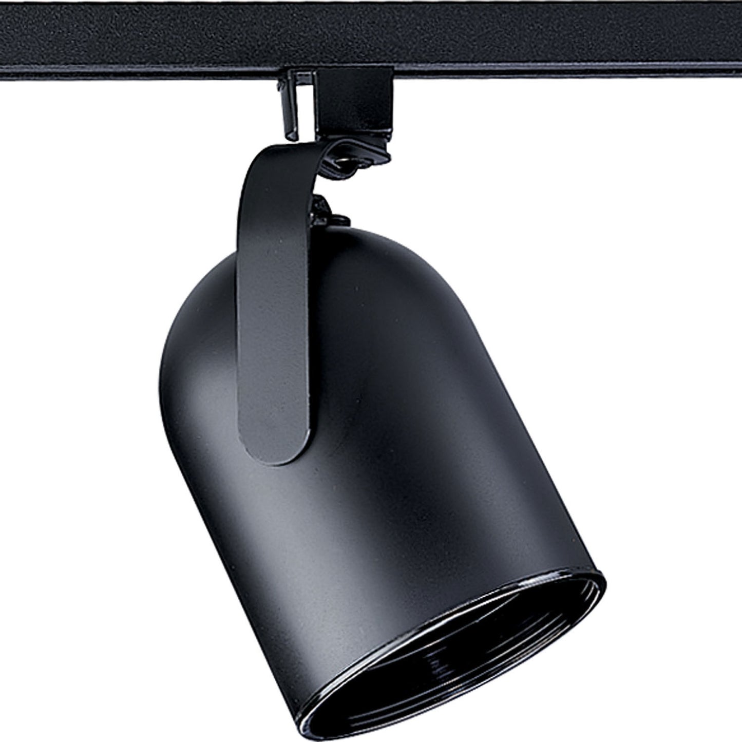 Track Head One Light Track Head in Black