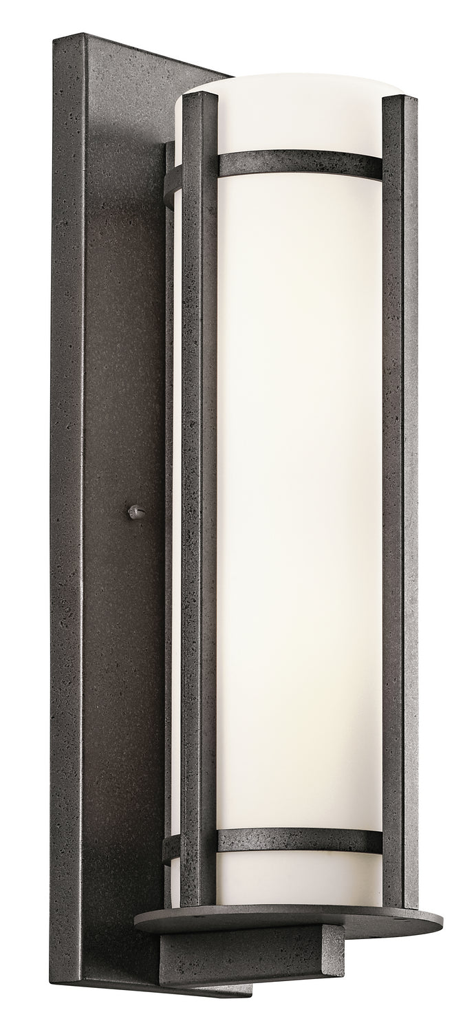 Camden Two Light Outdoor Wall Mount in Anvil Iron