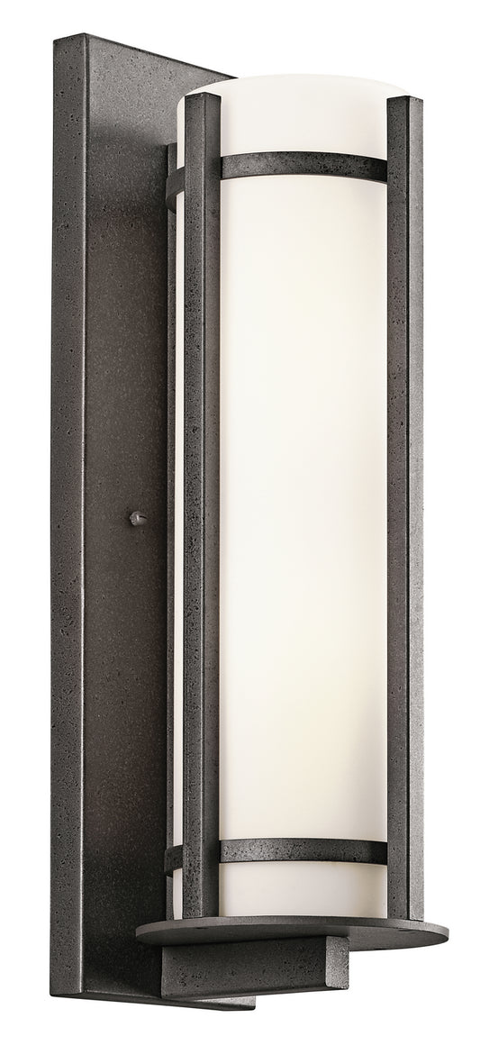 Camden Two Light Outdoor Wall Mount in Anvil Iron